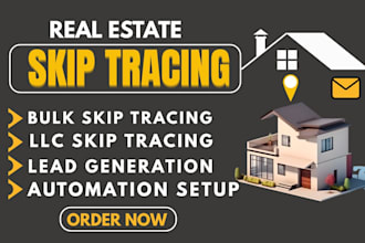 do bulk real estate skip tracing and tracing llc
