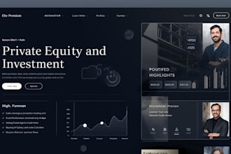 design private equity vc private credit, commercial real estate website portal
