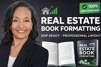 do professional real estate book formatting for amazon KDP