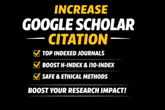 increase google scholar citation in top indexed journal