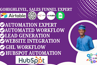 automate lead generation CRM workflows build gohighlevel hubspot automation API