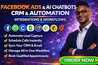 setup facebook ads manychat calendly zoho crm slack mailchimp zapier integration