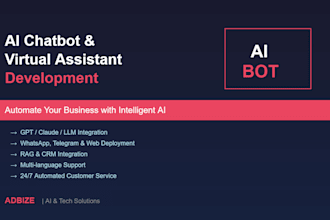 build an ai chatbot or virtual assistant to automate your business