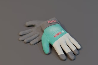 do 3d fashion product design, gloves socks and animation rendering