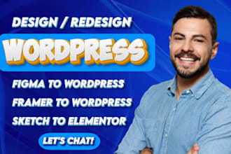 convert figma to wordpress website, framer to wordpress, sketch to elementor pro