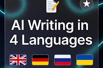 write multilingual ai content