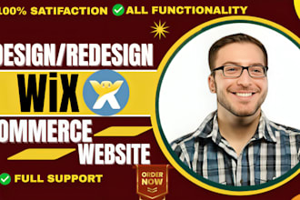 design, redesign or develop your business, ecommerce wix website