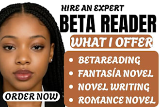 beta read your paranormal romance novel for  detailed feedback