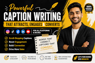 write high converting social media captions that boost engagement and sales