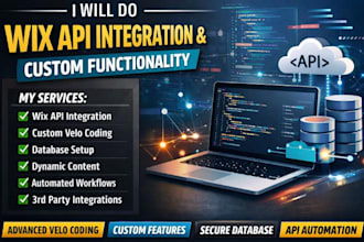 do wix api integration wix custom functionality wix velo wix database