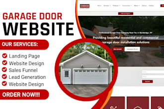 garage door website garage door garage door repair landing page garage door lead