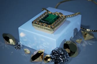 create 3d cad jewelry design, custom jewelry, rendering, for animation