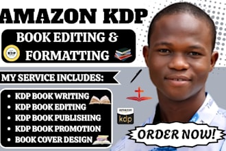 do amazon KDP christian book editing nonfiction book and KDP ghost book writer