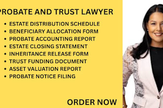 handle probate cases, estate filings, asset records and inheritance processing
