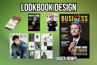 design product catalog, lookbook or magazine catalogue