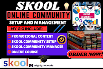 set up and manage your skool coaching program community