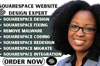 redesign squarespace website fix squarespace bugs remove squarespace malware seo