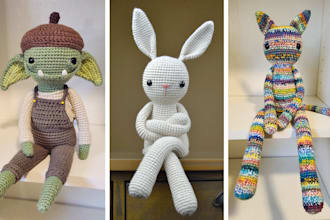crochet a custom amigurumi doll or stuffed animal