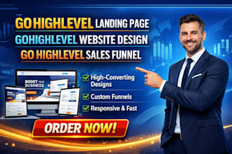 go highlevel landing page gohighlevel website design go highlevel sales funnel