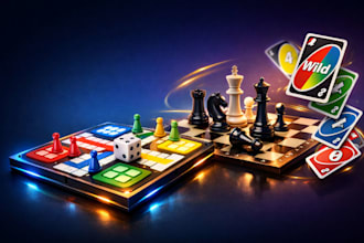 develop multiplayer ludo game, chess game and card games in unity