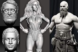 3d character model 3d head model 3d sculpting 3d erotic figure for 3d printing