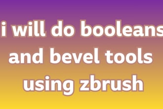 design bevel tools and booleans using zbrush tool