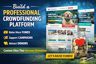 create crowdfunding website charity donation nonprofit fundraising website