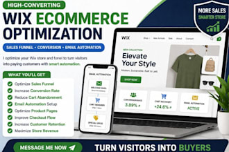 optimize wix ecommerce website wix sales funnel wix conversion wix automation