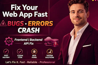 fix your broken web ai app, rork app, mobile app, bugs and errors properly fast