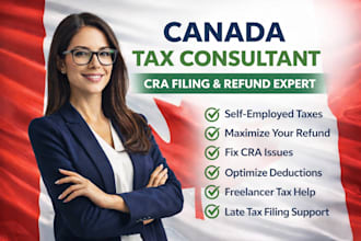 tax expert canada, cra filing, freelancer tax, refund and tax solution
