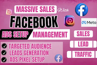 run facebook ads for real estate and cleaning services lead generation and sales
