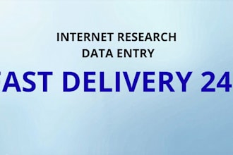 internet research and data organization service