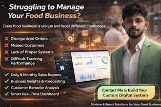 build complete digital solution for food business website, mobile app , pos