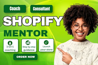 be your shopify mentor shopify dropshipping mentor ecommerce store shopify coach