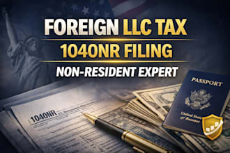 fill tax for foreign owned llc form 1040nr non resident