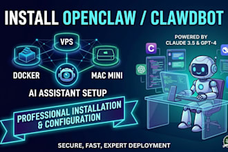 install and setup clawdbot, moltbot, openclaw ai assistant on docker vps or mac