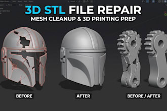 repair stl file fix 3d meshes edit 3mf and clean 3d scans ready for printing