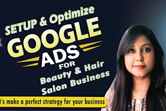 manage google ads PPC campaigns for beauty and hair salon