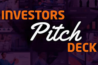 create and design investor pitch deck redesign powerpoint presentation design