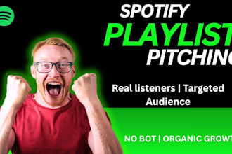manually pitch your song to spotify playlist curators for targeted audience