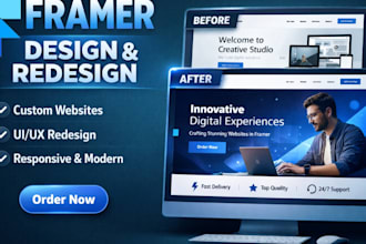 redesign, update or fix framer website figma to framer framer cms template edit