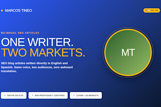 write SEO blogs in english and spanish that rank for saas