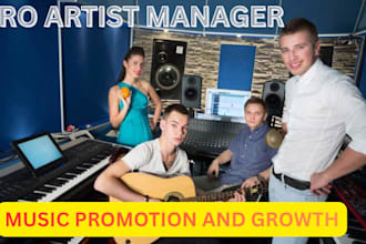 be your professional artist manager for music promotion and growth