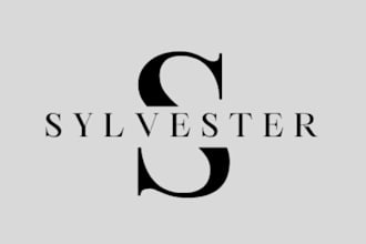 design modern minimalist luxury monogram logo with typography