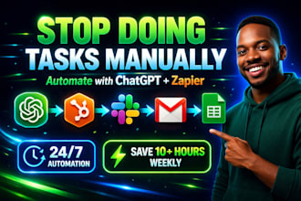 setup chatgpt hubspot slack gmail google sheets typeform zapier automation ai