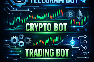 develop a custom telegram bot, crypto bot, or automated trading bot