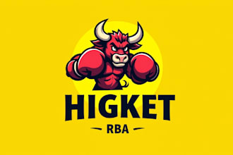 do bull head boxing mascot logo design for your company