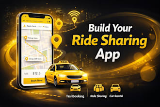 develop taxi booking app ride share app car rental app uber app