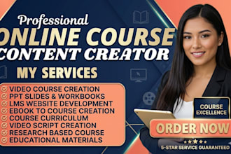 create educational resources, teacher guides, lms course creation for students