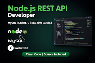 build a node js rest API with mysql firebase and real time features